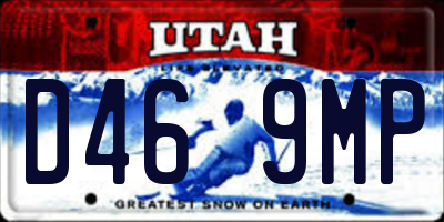 UT license plate D469MP