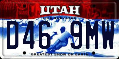 UT license plate D469MW