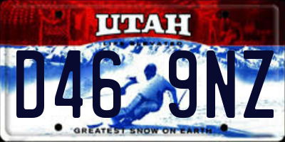 UT license plate D469NZ