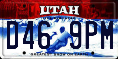 UT license plate D469PM