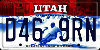 UT license plate D469RN