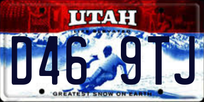UT license plate D469TJ