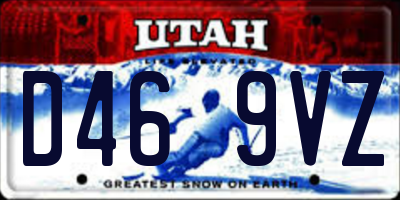 UT license plate D469VZ