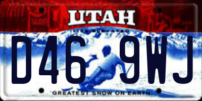 UT license plate D469WJ