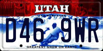 UT license plate D469WR