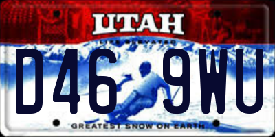 UT license plate D469WU