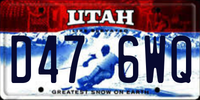 UT license plate D476WQ