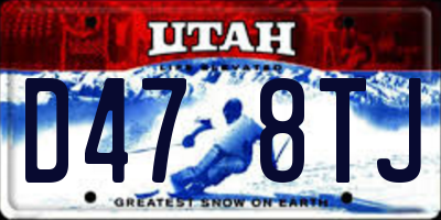 UT license plate D478TJ