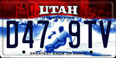UT license plate D479TV