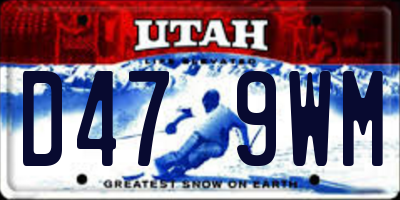 UT license plate D479WM