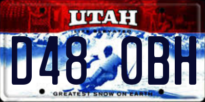 UT license plate D480BH