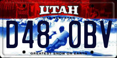 UT license plate D480BV