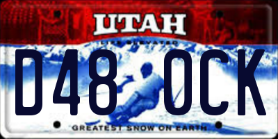 UT license plate D480CK