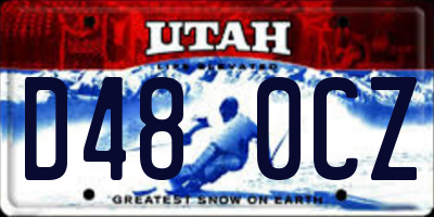 UT license plate D480CZ