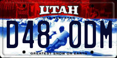 UT license plate D480DM