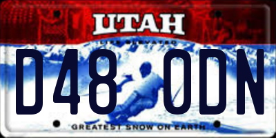 UT license plate D480DN