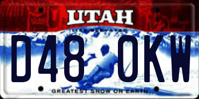 UT license plate D480KW