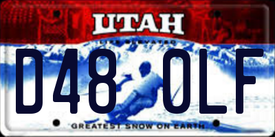 UT license plate D480LF