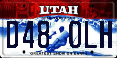 UT license plate D480LH