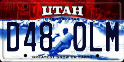 UT license plate D480LM