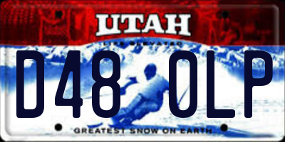UT license plate D480LP