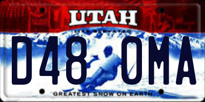 UT license plate D480MA