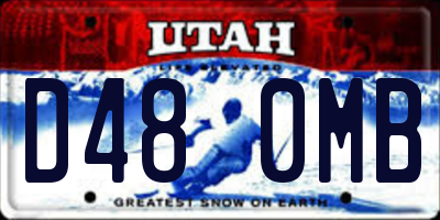 UT license plate D480MB