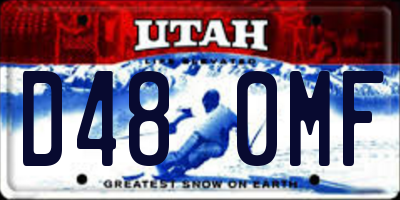 UT license plate D480MF