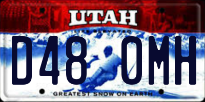 UT license plate D480MH
