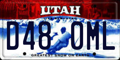 UT license plate D480ML