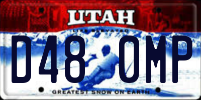UT license plate D480MP