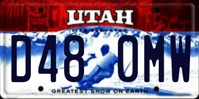 UT license plate D480MW