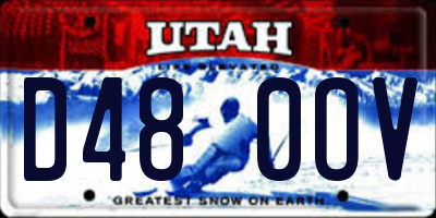 UT license plate D480OV