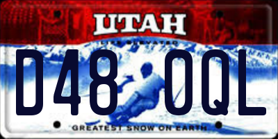 UT license plate D480QL