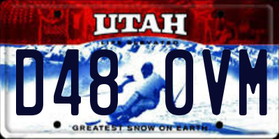 UT license plate D480VM