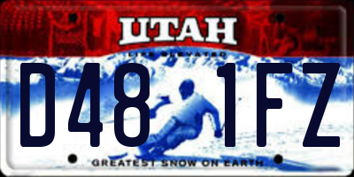 UT license plate D481FZ