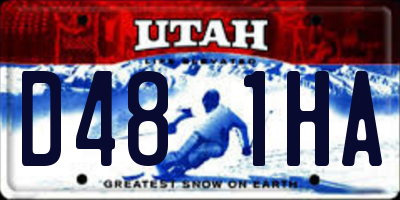 UT license plate D481HA