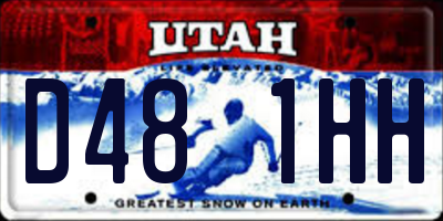 UT license plate D481HH