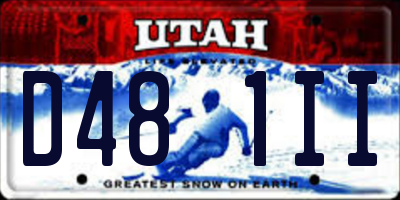 UT license plate D481II