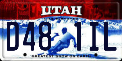 UT license plate D481IL