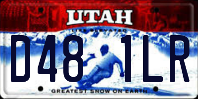 UT license plate D481LR