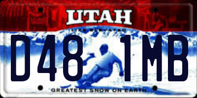 UT license plate D481MB