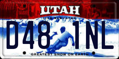 UT license plate D481NL
