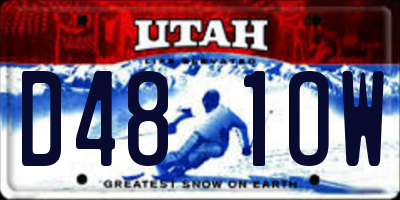UT license plate D481OW