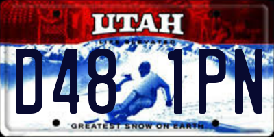 UT license plate D481PN