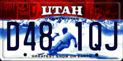 UT license plate D481QJ