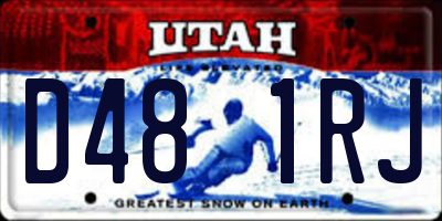 UT license plate D481RJ