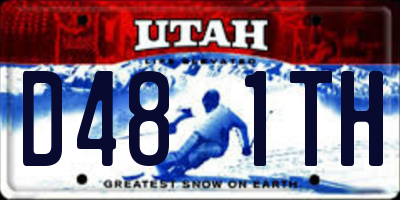 UT license plate D481TH