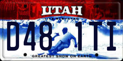 UT license plate D481TI