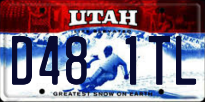 UT license plate D481TL